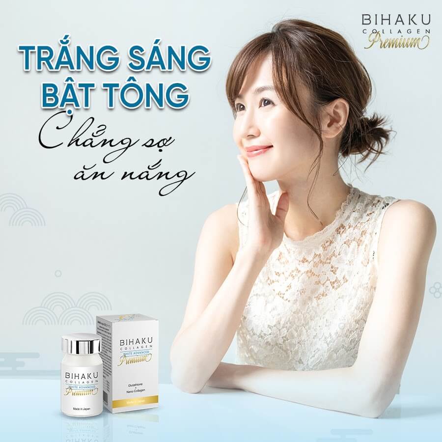 bihaku premium glutathione CÁCH LỰA CHỌN VIÊN UỐNG TRẮNG DA GLUTATHIONE TỐT NHẤT